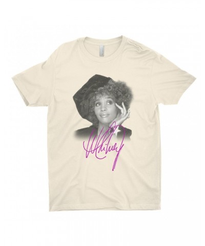 Whitney Houston T-Shirt | Whitney Star Photoshoot With Signature Distressed Shirt $6.85 Shirts