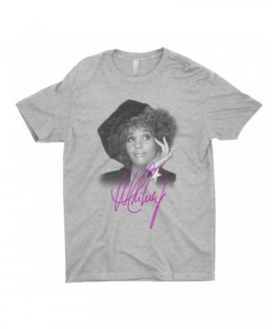 Whitney Houston T-Shirt | Whitney Star Photoshoot With Signature Distressed Shirt $6.85 Shirts