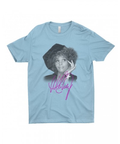 Whitney Houston T-Shirt | Whitney Star Photoshoot With Signature Distressed Shirt $6.85 Shirts