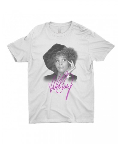 Whitney Houston T-Shirt | Whitney Star Photoshoot With Signature Distressed Shirt $6.85 Shirts