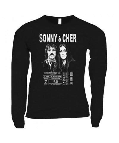 Sonny & Cher Long Sleeve Shirt | Cleaveland Hall Concert Ticket Stub Shirt $7.76 Shirts