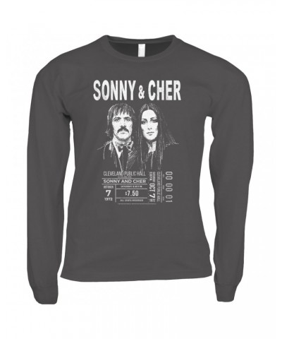 Sonny & Cher Long Sleeve Shirt | Cleaveland Hall Concert Ticket Stub Shirt $7.76 Shirts