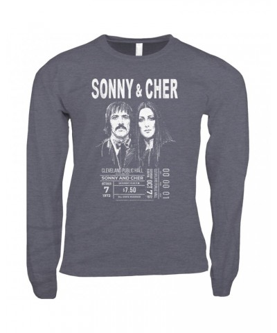 Sonny & Cher Long Sleeve Shirt | Cleaveland Hall Concert Ticket Stub Shirt $7.76 Shirts