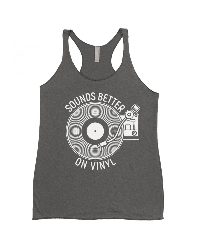 Music Life Ladies' Tank Top | Vinyl Sounds Better Shirt $6.15 Shirts