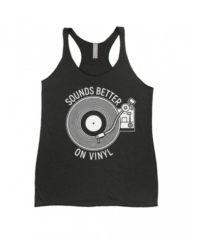 Music Life Ladies' Tank Top | Vinyl Sounds Better Shirt $6.15 Shirts