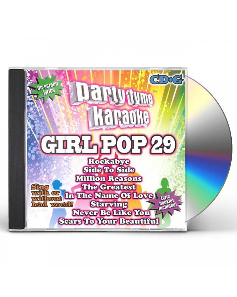 Party Tyme Karaoke Girl Pop 29 (8+8 Song CD+G) CD $23.99 CD