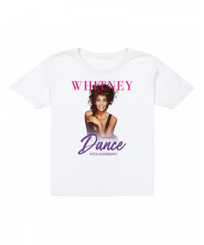 Whitney Houston Kids T-Shirt | I Wanna Dance With Somebody Purple Pink Design Kids T-Shirt $8.36 Kids