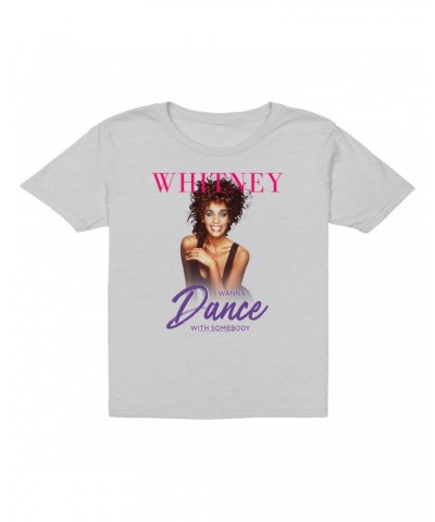 Whitney Houston Kids T-Shirt | I Wanna Dance With Somebody Purple Pink Design Kids T-Shirt $8.36 Kids