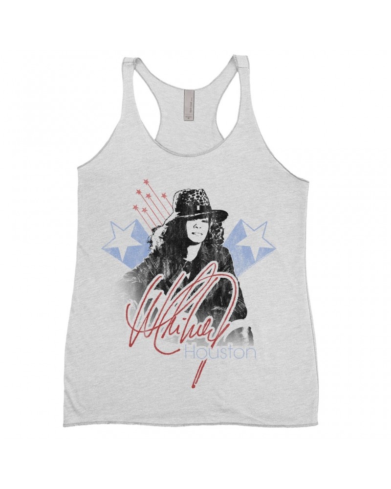 Whitney Houston Ladies' Tank Top | Shooting Stars Image Shirt $4.95 Shirts