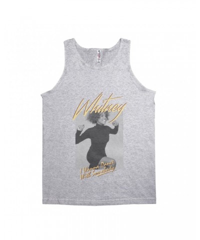 Whitney Houston Unisex Tank Top | I Wanna Dance With Somebody Ivory Design Shirt $10.64 Shirts