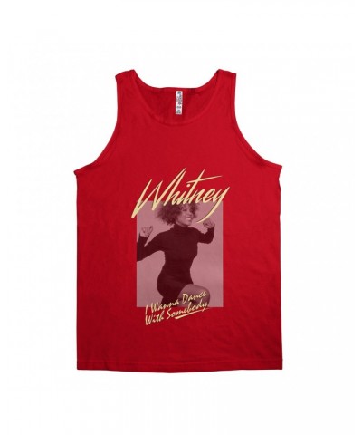 Whitney Houston Unisex Tank Top | I Wanna Dance With Somebody Ivory Design Shirt $10.64 Shirts