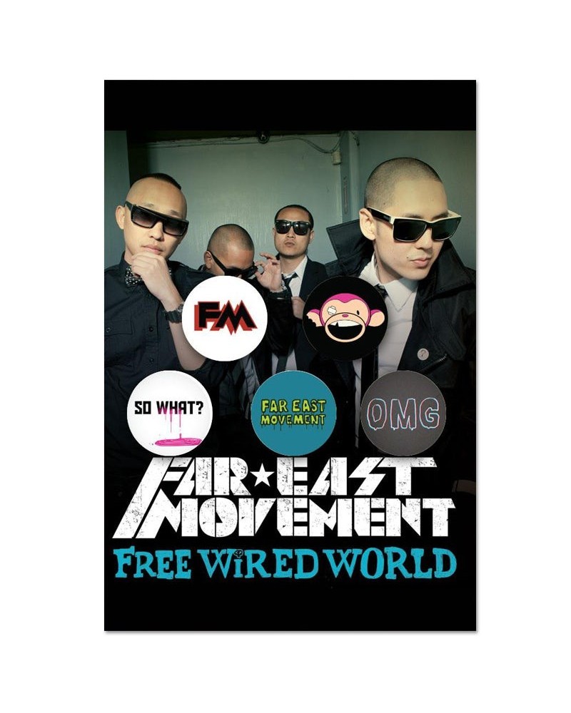 Far East Movement Button Set $10.94 Accessories