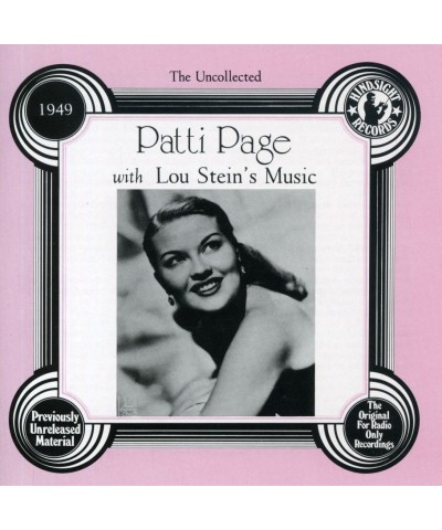 Patti Page LOU STEIN'S MUSIC CD $6.63 CD