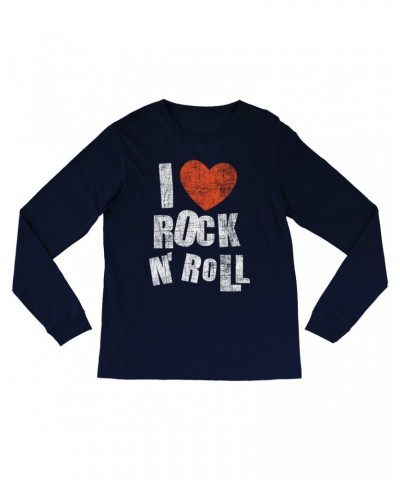 Music Life Long Sleeve Shirt | I Heart Rock n' Roll Shirt $7.59 Shirts