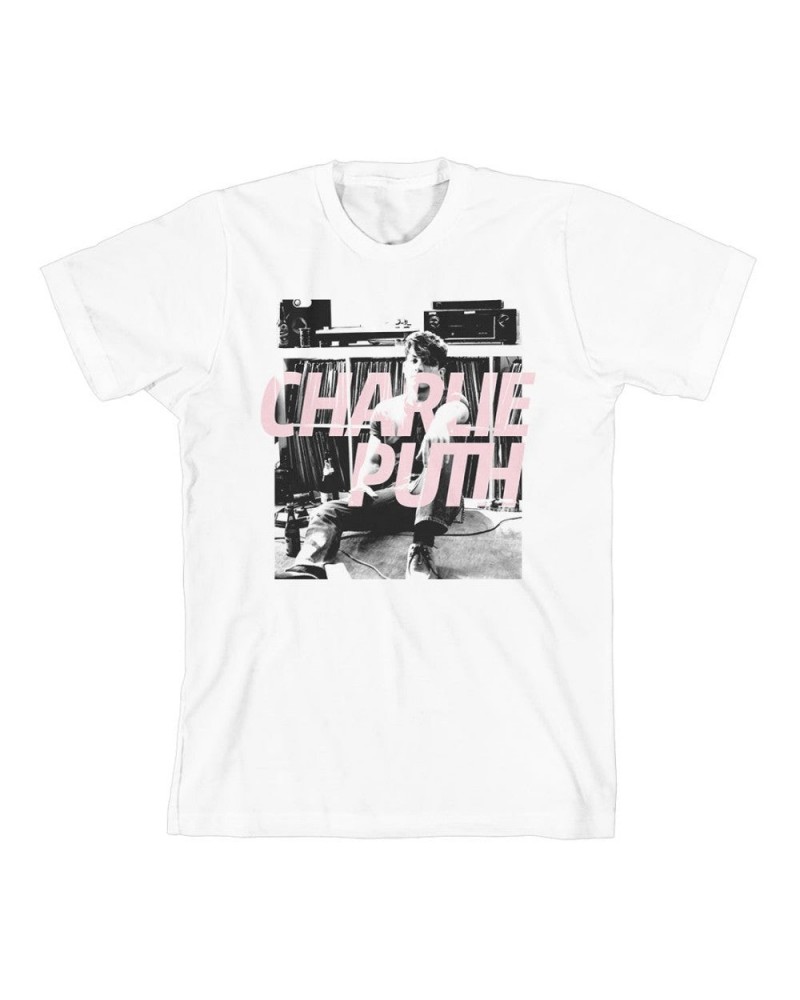 Charlie Puth Record Collection Slim Fit T-Shirt $8.57 Shirts