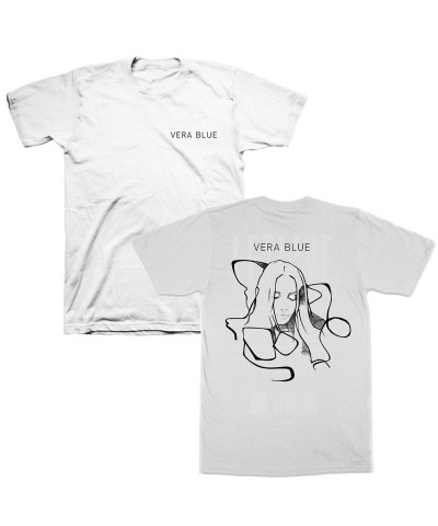 Vera Blue Abstract T-shirt (White) $4.80 Shirts