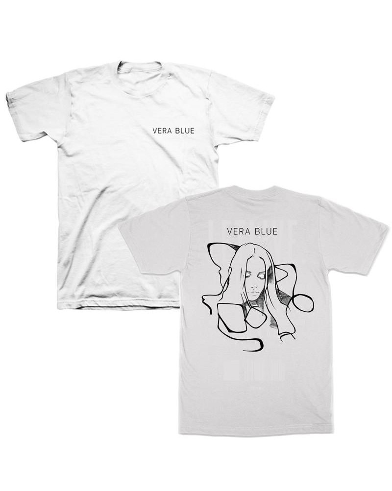 Vera Blue Abstract T-shirt (White) $4.80 Shirts