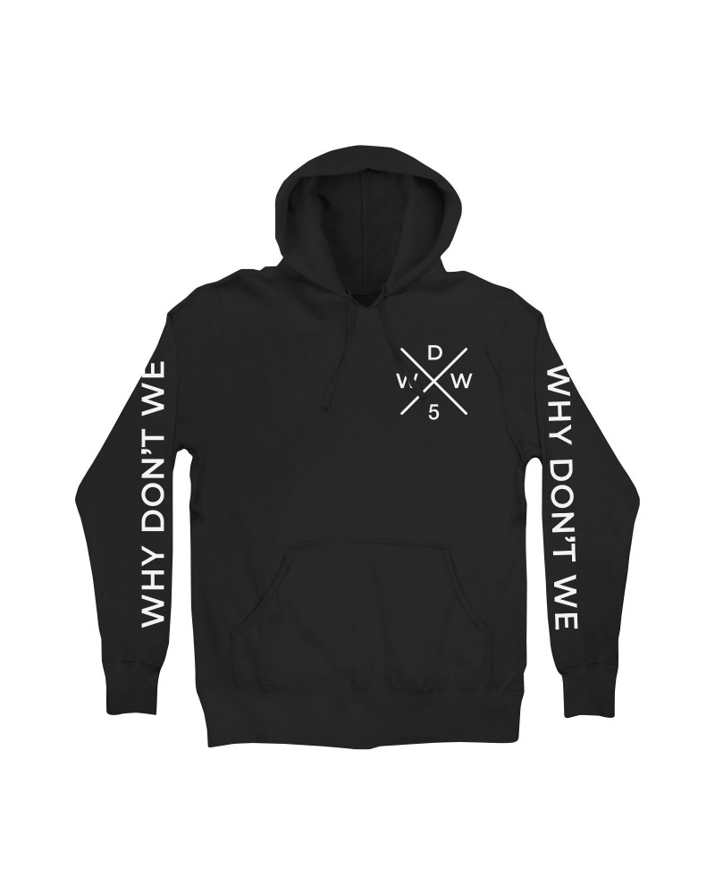 Why Don't We Hoodie | WDW5 Criss Cross Logo Hoodie $16.24 Sweatshirts