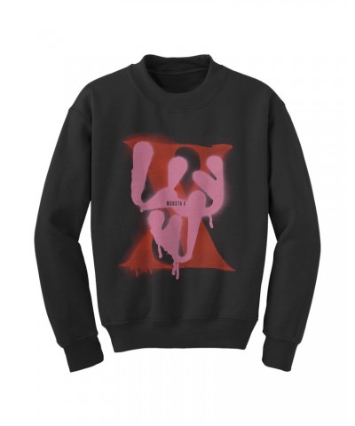 MONSTA X Spray Paint Luv Crewneck $9.45 Sweatshirts