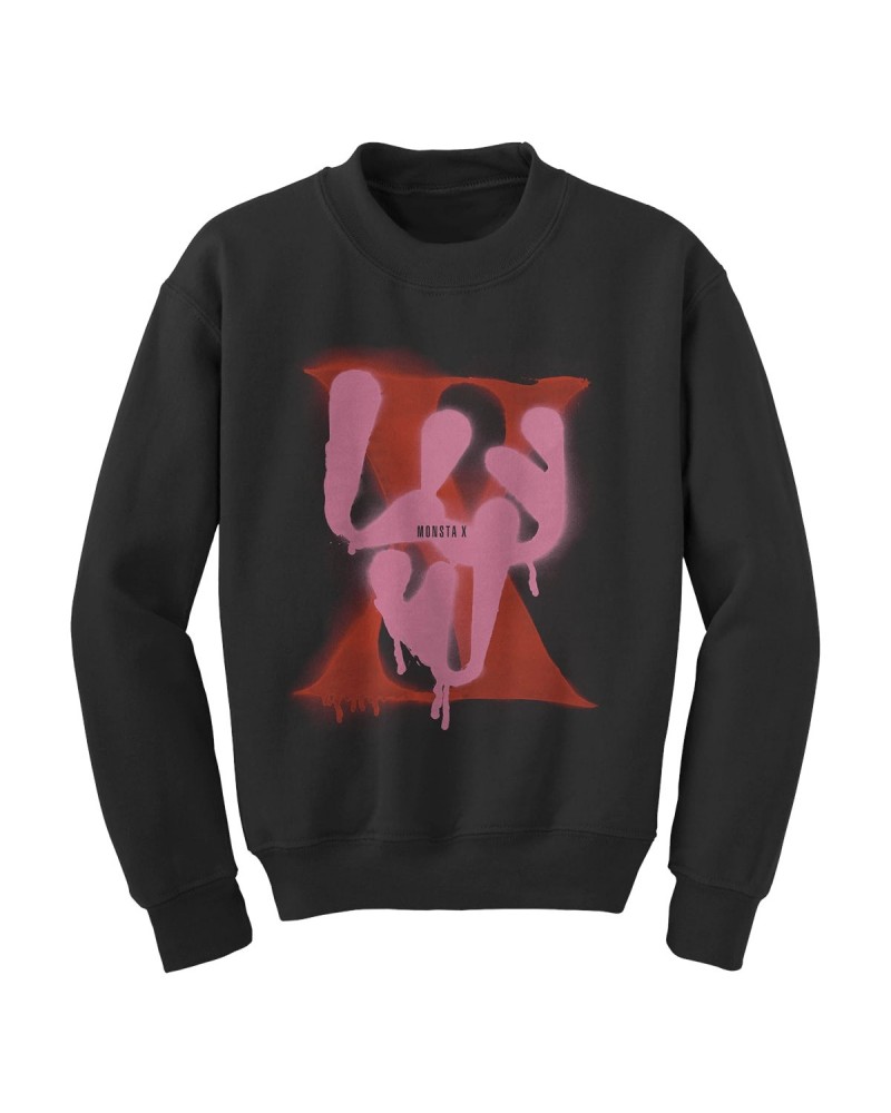 MONSTA X Spray Paint Luv Crewneck $9.45 Sweatshirts