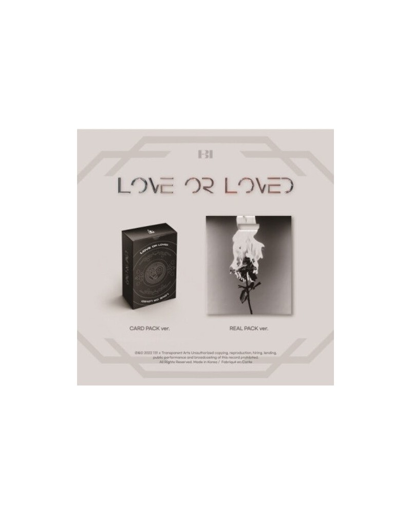 B.I LOVE OR LOVED PART.1 (RANDOM COVER) CD $16.24 CD