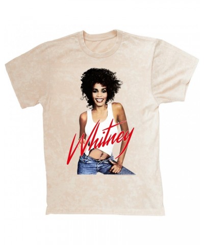 Whitney Houston T-shirt | Just Whitney Mineral Wash Shirt $6.43 Shirts