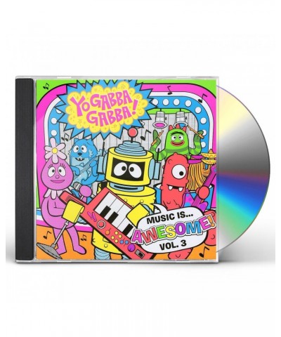 Yo Gabba Gabba MUSIC IS AWESOME 3 CD $6.00 CD