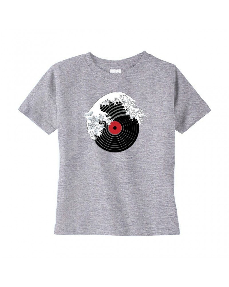 Music Life Toddler T-shirt | Vinyl Great Wave Toddler Tee $7.64 Shirts