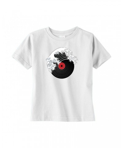 Music Life Toddler T-shirt | Vinyl Great Wave Toddler Tee $7.64 Shirts