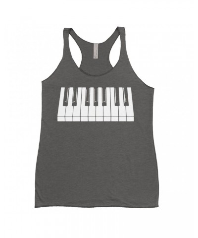 Music Life Ladies' Tank Top | Piano Keys Shirt $4.47 Shirts