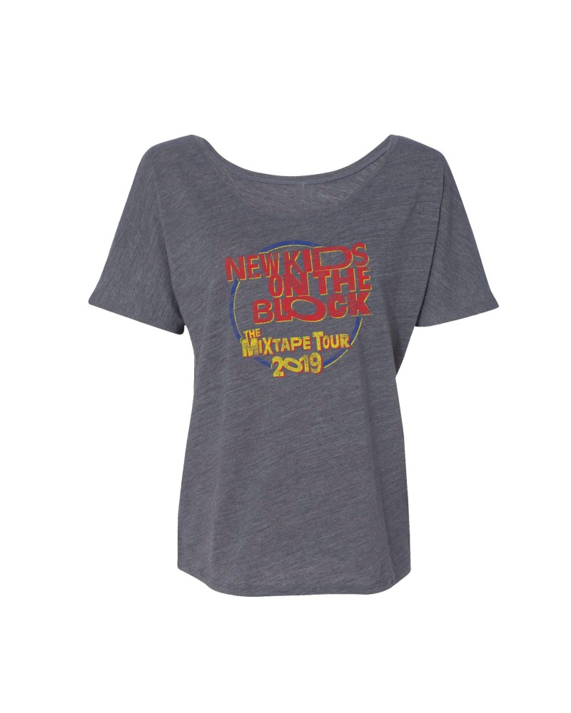 New Kids On The Block Classic Logo The Mixtape Tour Ladies Tee $6.96 Shirts