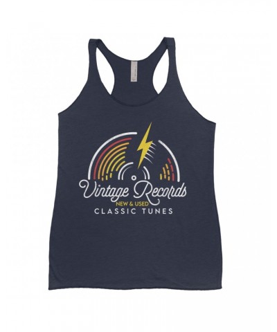 Music Life Ladies' Tank Top | Classic Vintage Records Shirt $9.63 Shirts