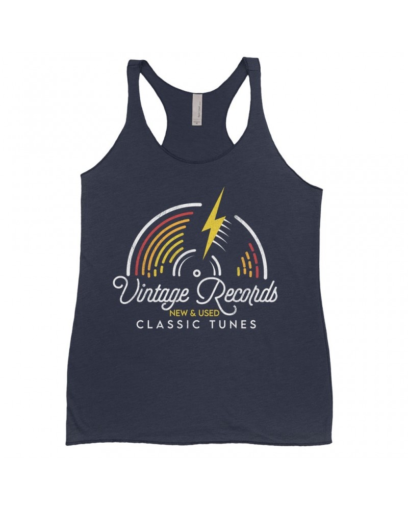 Music Life Ladies' Tank Top | Classic Vintage Records Shirt $9.63 Shirts