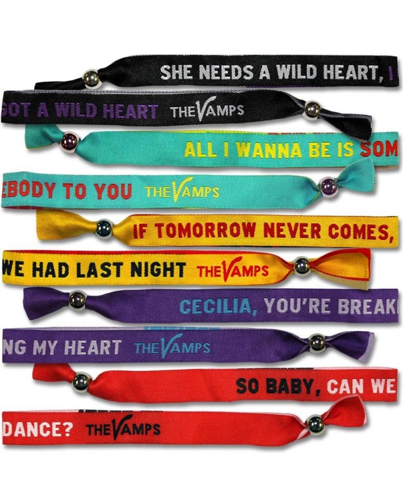 The Vamps Lyric Wristband Set $15.90 Accessories