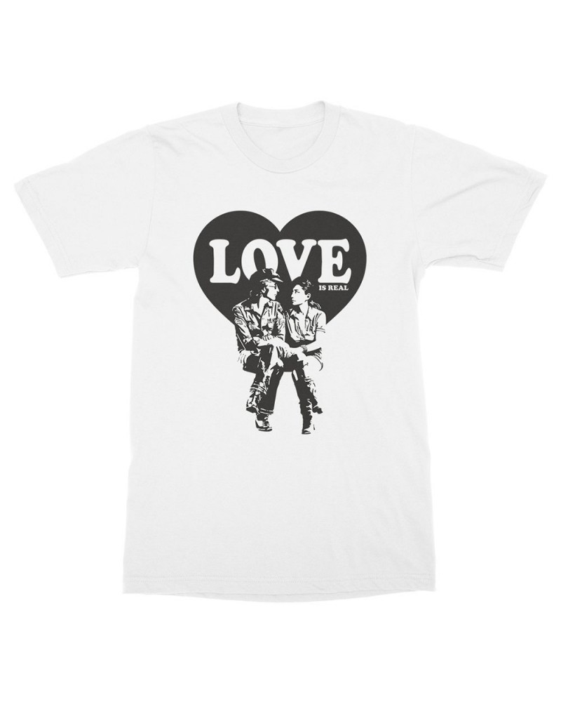 John Lennon Love Is Real T-Shirt (White) $10.57 Shirts